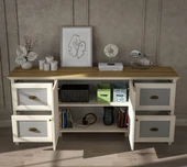 Hunerika Valeni Premium 2 kapak 4 Çekmeceli konsol- Minifiks - aytaşı/legnano - 3