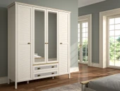 Hunerika Meniro Premium 4 kapak 2 çekmeceli Gardırop-Minifiks bağlantılı - aytaşı/legnano - 1