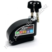 HSGL Motosiklet Alarmlı Disk Kilidi Su Geçirmez, Çelik Gövdeli, 110 dB Sesli Güvenlik Kilidi (Anahtarlı) - 2