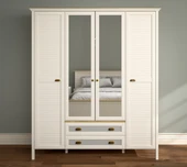 Hunerika Meniro Premium 4 kapak 2 çekmeceli Gardırop-Minifiks bağlantılı - aytaşı/legnano - 2