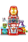 Marvel Iron Man And His Awesome Friends Iron Quarters Oyun Seti G1259 thumbnail 2
