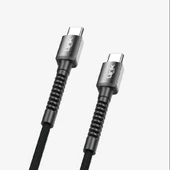 K598 Güvenli ve Hızlı 3A 1m 25W Örgülü USB-C Şarj Kablosu - 3