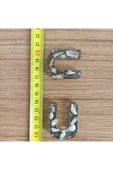 "U" HARFİ - Kıyı Esintisi Harf Anahtarlık (A–Z) – Gerçek Deniz Kabuğu, Kum ve Şeffaf Epoksi– El Yap thumbnail 2
