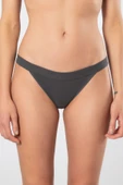 Türen Kadın Likralı Ribana Tanga 2'li Paket 931/Antrasit - 2