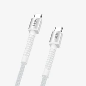 K598 Güvenli ve Hızlı 3A 1m 25W Örgülü USB-C Şarj Kablosu - 1