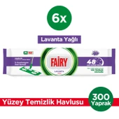 Fairy Power Wipes Mop Uyumlu Yer Temizlik Havlusu 50 Yaprak | Lavanta Yağlı | 6 Adet thumbnail 1