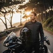 LS2 RAPID 2 R PARLAK SİYAH MOTOSİKLET KASKI SİYAH VE ŞEFFAF VİZÖR + SPOİLER thumbnail 2