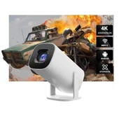 Max Mini Beyaz Taşınabilir Retro Video Konsolu Android Akıllı Projektör Projeksiyon P30 - 3