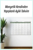 NACTUMU Manyetik Kendinden Yapışkanlı Haftalık ve Aylık Planlayıcı Takvim İkili Set thumbnail 2