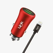M582 Metal Lightning Kablolu USB Araç Şarj Cihazı - 2