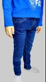 Erkek Çocuk Denim Düz Mavi Ligrasız Kot Pantolon - 2