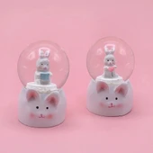 Mini Boy Tavşan Tasarımlı Kar Küresi - 1