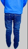 Erkek Çocuk Denim Düz Mavi Ligrasız Kot Pantolon - 3