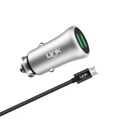 M581 Metal Mikro USB Kablolu Araç Şarj Cihazı - 5