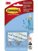 Command 17092CLR-CEE Command Küçük Boy Şeffaf Askı - 1