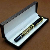 Kutulu Osmanlı Tuğralı Metal Kalem - 1