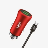 M581 Metal Mikro USB Kablolu Araç Şarj Cihazı - 8