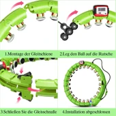 Hula Hop Akıllı Fitness Çemberleri 4 Mevsim Ayarlanabilir Egzersiz Halkası Şekillendirme Bel İncelme - 2