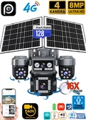 Ventus Z7PLUS 128GB 8MP 4 Kameralı 4G Çift Solar Panel 16X Zoom Dual Batarya HiEasy AOV (Sürekli Kayıt) Gece Görüş Çift Yönlü Ses HiEasy Türkçe - 1