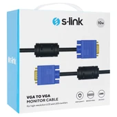 S-link SLX-177 VGA M/M 10m Monitör Kablosu - 3