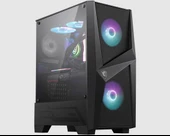 MSI Mag Forge 100R Temperli Cam 2 x 120 MM ARGB Fanlı ATX Oyuncu Bilgisayar Kasası Siyah - 1