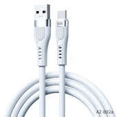 PDATeknoloji 66W Type-C Hızlı Şarj ve Data Kablosu 1.3m Beyaz AZ-B02a thumbnail 1