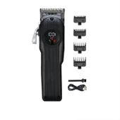 WA-0192 Profesyonel Şarjlı Saç,Sakal,Ense,Vücut Traş Kesme Makinesi / Ergonomik Tasarım, Uzun Pil Ömrü, LED Ekran - 1