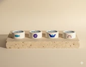 Lebron Okyanus Kokulu 10 GR 4'lü Doğal Soya Wax Tealıght Mum - 1