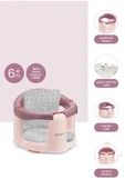 Babyjem Önden Açılır Banyo ve Mama Oturağı ve Minderi - 2 'Li Set Mürdüm - 1