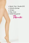 Penti Süper 15 Den Mat İnce Külotlu Çorap Ten/Nude (57) - 4 Numara X Large 3 Adet - 2