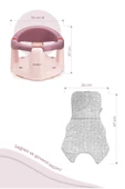 Babyjem Önden Açılır Banyo ve Mama Oturağı ve Minderi - 2 'Li Set Mürdüm - 5
