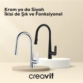 Spiralli Mutfak Armatürü Krom thumbnail 4