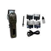 WA-053 Profesyonel Şarjlı Saç,Sakal,Ense,Vücut Traş Kesme Makinesi / Ergonomik Tasarım, Uzun Pil Ömrü, LED Ekran - 3