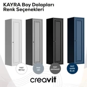 Kayra Boy Dolabı 130cm Mat Gri thumbnail 3