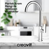 Slope Mutfak Armatürü Krom thumbnail 3