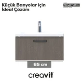 D10 Eksen Lavabo Dolabı Çekmeceli 65 cm Dafne Melamin thumbnail 2