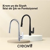 Spiralli Mutfak Armatürü Mat Siyah thumbnail 4