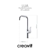 Lua Şelale Mutfak Armatürü Krom thumbnail 2