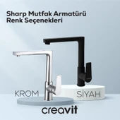 Sharp Mutfak Armatürü Mat Siyah thumbnail 4