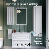Kayra Boy Dolabı 130cm Mat Beyaz thumbnail 2