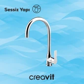 Nero Mutfak Armatürü Krom thumbnail 3