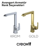 Avangart Mutfak Armatürü Altın thumbnail 1