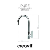 Pure Mutfak Armatürü Krom thumbnail 2