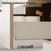 D20 80 Cm İki Çekmeceli Lav. Dolabı Dafne Melamin (Demonte) thumbnail 4