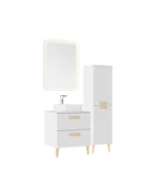 Patara Lavabo Dolabı 60 cm Mat Beyaz thumbnail 1