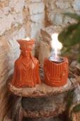 Gobo Dekoratif Karyadit Kızı ve Ateş Çukuru Seti Hediyeli Bacasız Şömine Turuncu thumbnail 1