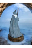 Gobo Yüzüklerin Efendisi Gandalf Karakteri Dekoratif Obje El Boyaması 18x9 cm thumbnail 5