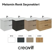 D20 80 Cm İki Çekmeceli Lav. Dolabı Dafne Melamin (Demonte) thumbnail 7