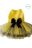 Gobo Siyah Papyonlu Sarı Tüllü Kedi Köpek Kıyafeti Elbisesi XSMALL/XS/Beden 0 thumbnail 4