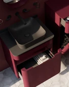 Colorit Çekmeceli Lavabo Dolabı 60 cm Berry thumbnail 2